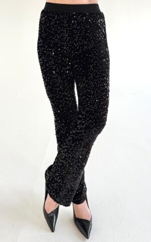 Hose Modell Roxy<span> - </span>Paillette Schwarz, 6 / 46