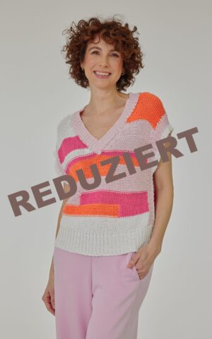 Strickpullunder Modell Nika<span> - </span>Rosa / Multicolor, 3-4 / 40-42