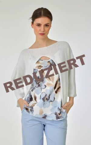 Strickshirt Modell Nora<span> - </span>Weiss, 5-6 / 44-46