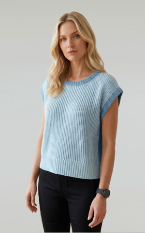 Strickpullunder Modell Antonia<span> - </span>Blue Sky, 5-6 / 44-46