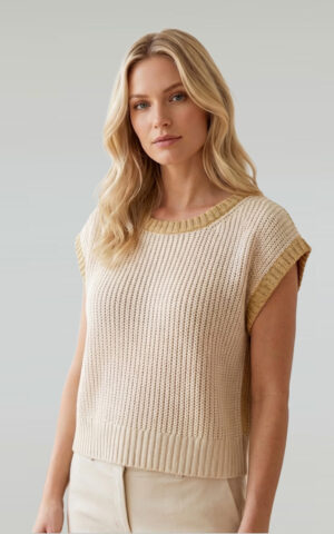 Strickpullunder Modell Antonia<span> - </span>Crystalsand, 5-6 / 44-46