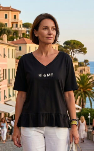 Shirt Modell KI & ME<span> - </span>Schwarz, 5-6 / 44-46
