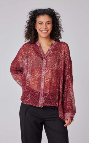 Bluse Modell Alicia<span> - </span>Leo Red Mini, 5-6 / 44-46