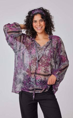 Bluse Modell Annika<span> - </span>Palazzo Grey, 5-6 / 44-46