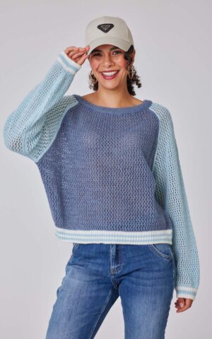 Strickpulli Modell Karoline<span> - </span>Ash Blue, 5-6 / 44-46