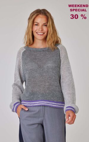 Strickpulli Modell Karoline<span> - </span>Frozen Grey, 1-2 / 36-38