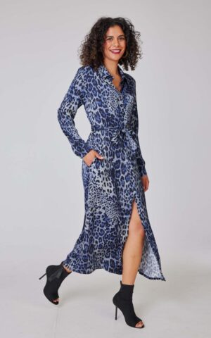 Kleid Modell Melina<span> - </span>Leo Indigo Maxi, 2 / 38