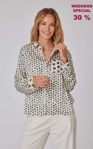 Bluse Modell Viola<span> - </span>Pois Grey Mini, 1-2 / 36-38