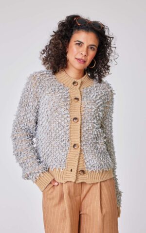 Strickjacke Modell Astrid<span> - </span>Camel Light, 1-2 / 36-38