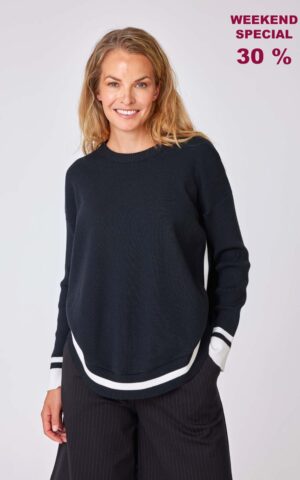 Strickpulli Modell Jade<span> - </span>Schwarz, 1-2 / 36-38