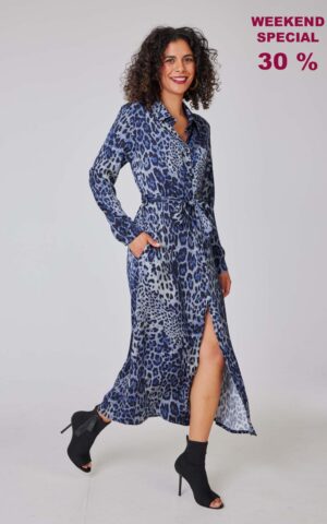 Kleid Modell Melina<span> - </span>Leo Indigo Maxi, 1 / 36